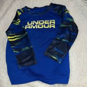 Under Armour blue and yellow shirt size 12M
